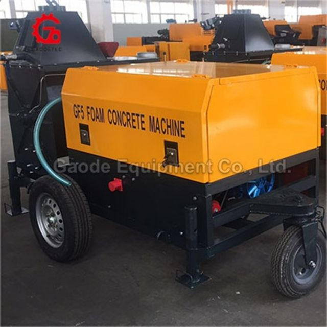 Gaodetec GF5 clc brick making machine foam concrete machine pump with mixer